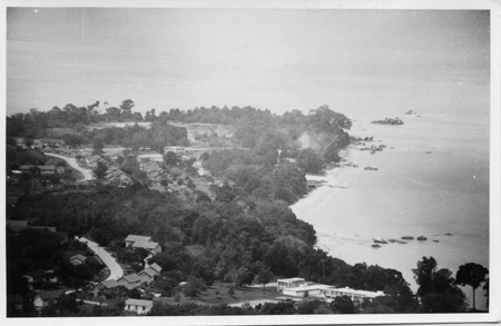 Terendak Garrison - the Malacca Straits looking south